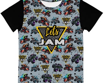 Kids Monster Truck Monster Jam Crew Tshirt