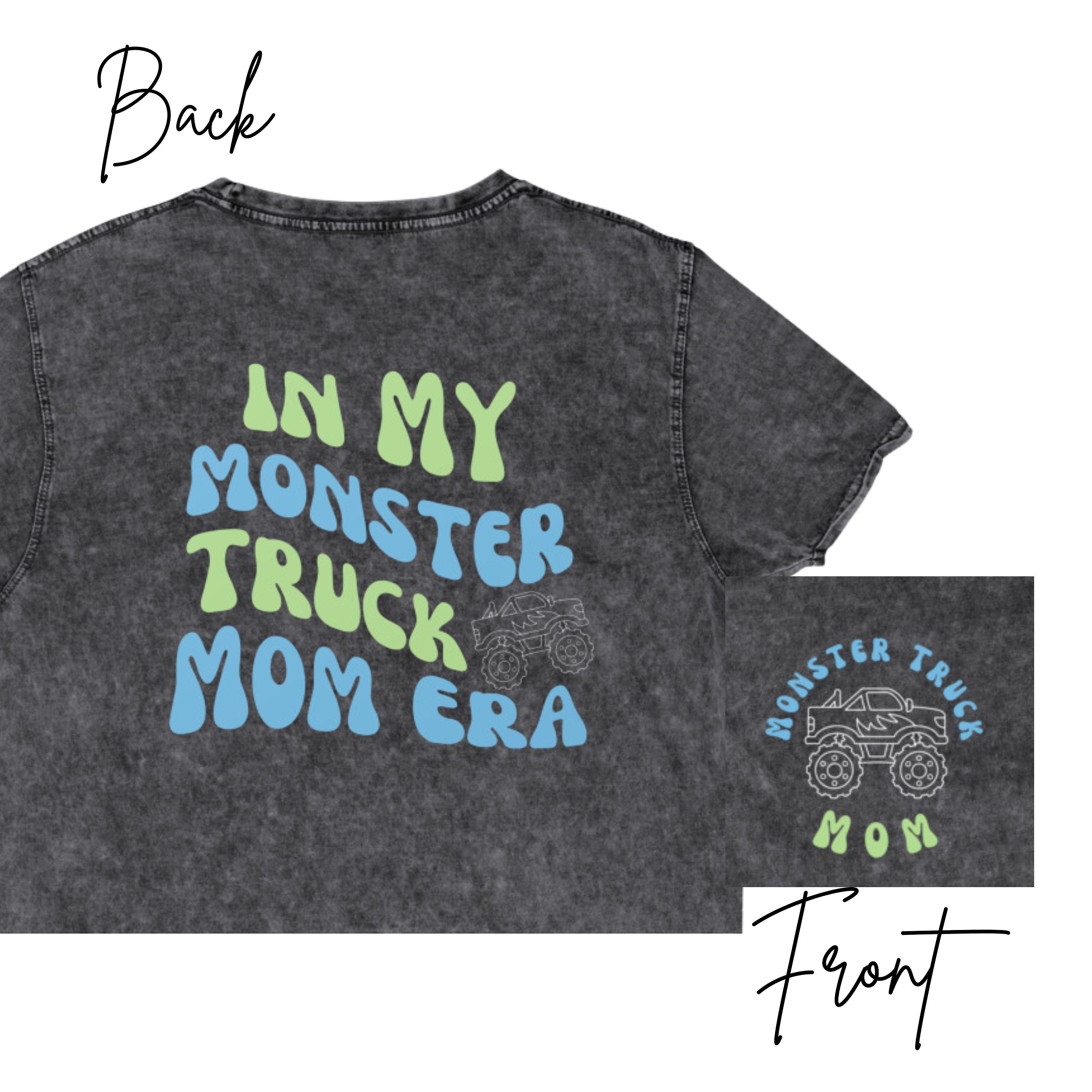Monster Truck T-Shirt With Black Text For Adults And Kids Monster Truck T-Shirt With Black Text For Adults And Kids