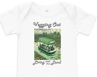 Baby Vegging Out on Living With the Land Disney Short Sleeve Onesie Disneyworld Baby