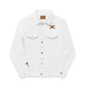 Embroidered Unisex Denim Jacket