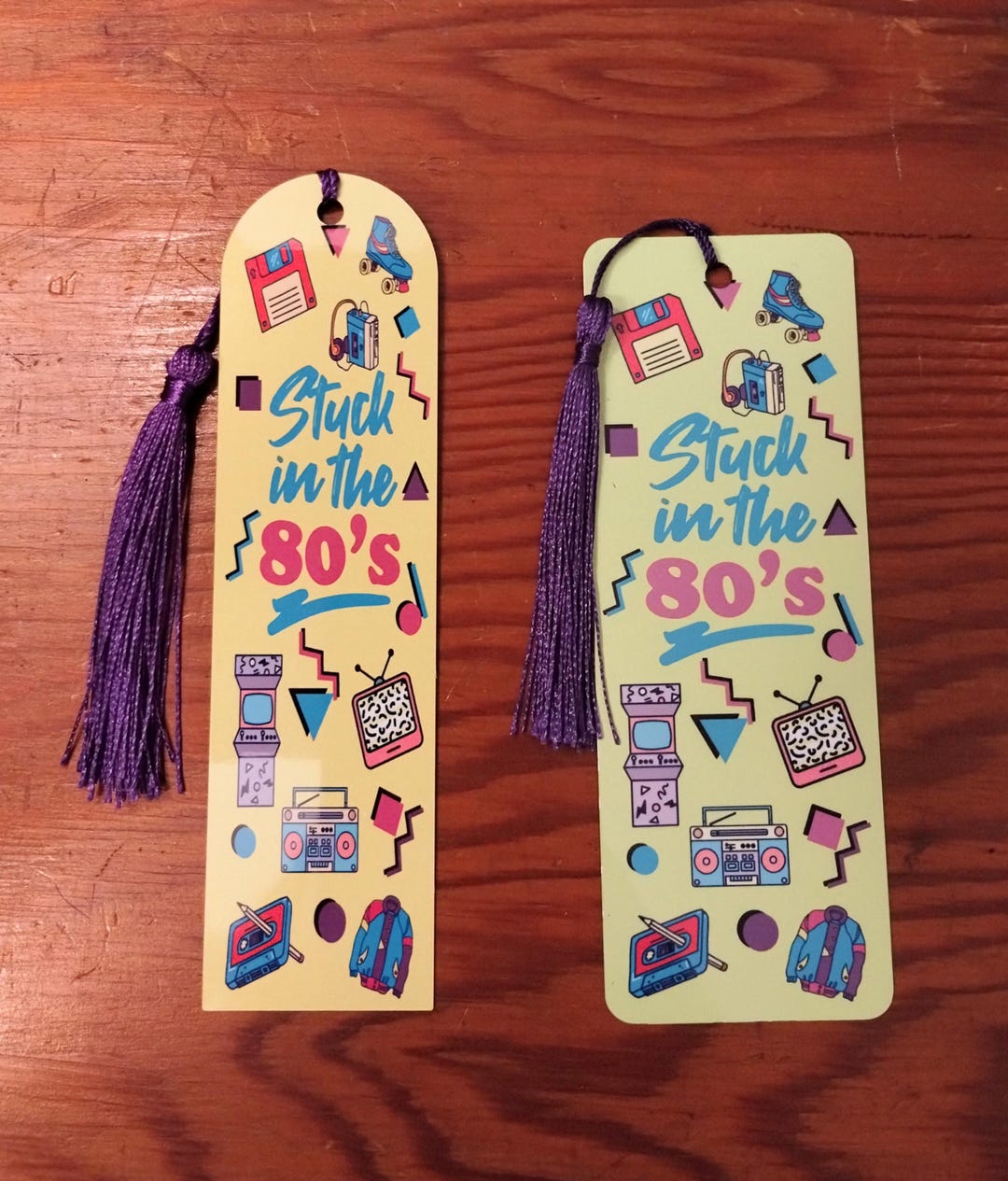 Stuck in the 80's Bookmark, Metal, Two-sided, Bookish Gifts, Nostalgic ...