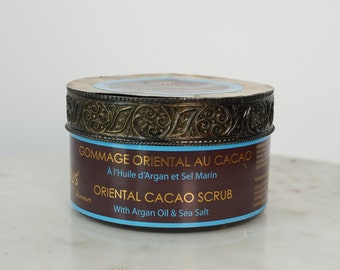 Luxurious Moroccan Oriental Cacao Scrub | Scrub With Argan Oil & Sea Salt | Body Scrub | Bath Scrub | Salt Scrub | 8.4 Fluid Ounces