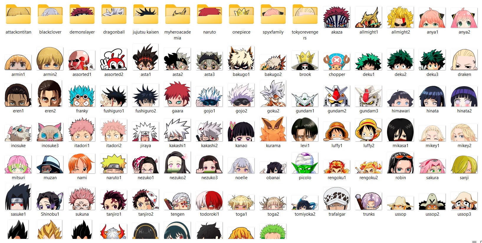 8gb+ Sticker Printable Anime Aesthetic Cute Stickers Ready to Cut - Etsy