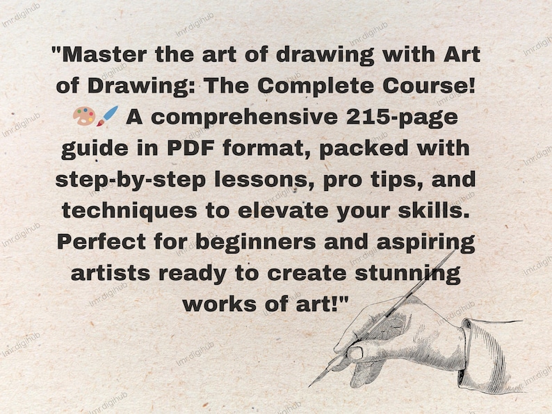Art of Drawing : A Complete Course - Etsy
