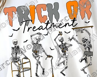 Physical Therapy Png, Trick Or Treatment Png, Halloween Therapist Png, Spooky Shirt, Gift For Family and Friend, Digital file