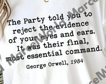 George Orwell 1984 anti-troef liberaal verzet png, uniseks politiek activist png, sociale rechtvaardigheid hoodie, protest ongelijkheid SVG, digitaal bestand