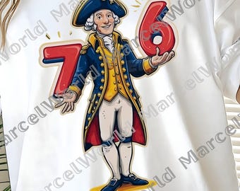 67 76 Png, George Washington Png, MAGA Png, Funny Meme 67 Png, Funny Fourth of July Png, Independence Day 67 Meme Png
