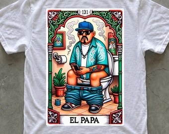 El Papa Toilet Humor PNG, Streetwear Digital Download, Funny Urban Graphic Tee