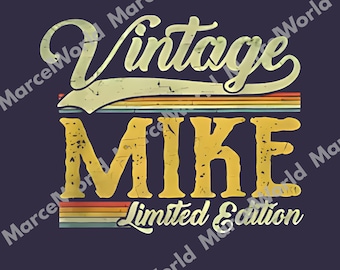 Frase del nombre Mike vintage para hombres, Mike divertido PNG, Nombre Mike divertido PNG, Nombre Mike PNG, Mike sarcástico PNG, Archivo digital