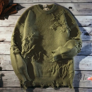 Men's Loose Sweater | Long Sleeve Outfit | Fashionable