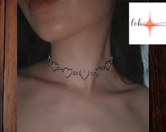 Women's Metal Necklace | Stylish Chain Pendant | Heart-Shaped Accessory