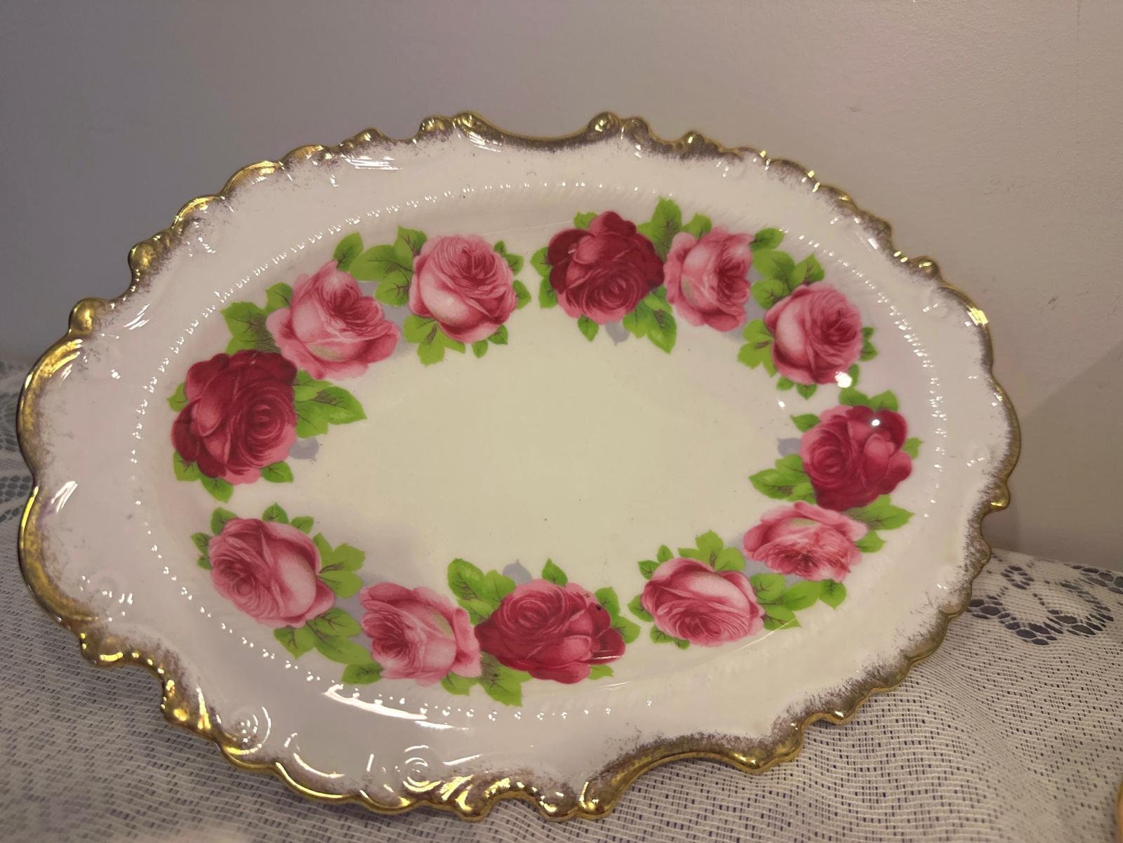 Royal Albert Old English Rose Tea Set Etsy