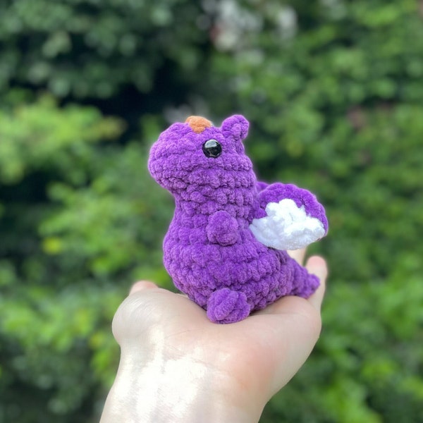 Handmade Crochet Amigurumi Dragon Plushie