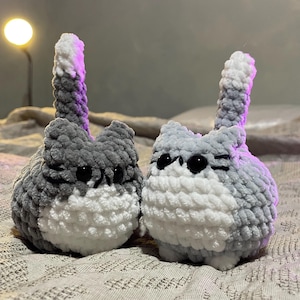 Small -  Chonky Cat Plushie | Handmade Crochet Amigurumi