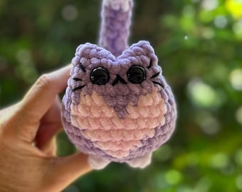 Pequeño - Peluche de gato corpulento / Amigurumi de ganchillo hecho a mano