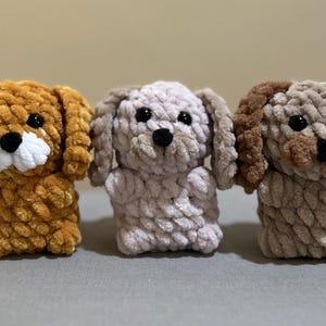 Pocket Puppy Dog Plushie | Handmade Crochet Amigurumi