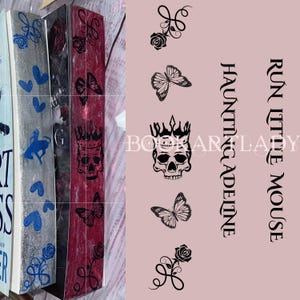 Digital File HAUNTING ADELINE Stencil for DIY book sprayed edges