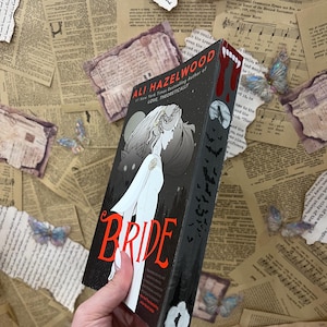 Bride | Ali Hazelwood | Custom | Stenciled Edges Sprayed Edges | Bookish Stickers and Bookmark included |