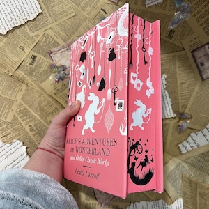 Alice’s Adventures in Wonderland | Lewis Carroll | Collectible Edition| Stenciled Painted Edges | Bookish Stickers and Bookmark included |