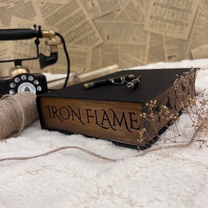 Iron Flame | Rebecca Yarros | Custom | Stenciled Edges Sprayed Edges | Bookish Stickers and Bookmark included |