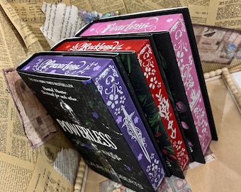 Powerless or Reckless or Fearless | Lauren Roberts | Custom | Stenciled Edges Sprayed Edges | Bookish Stickers and Bookmark included |