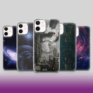 Cover per telefono Sci-Fi Celestial Moon per iPhone 15, 14, 13, 12, X Samsung S24Ultra, S23FE, S22, A15, A54, A25 Pixel 8A, 8Pro, 7A, 6A