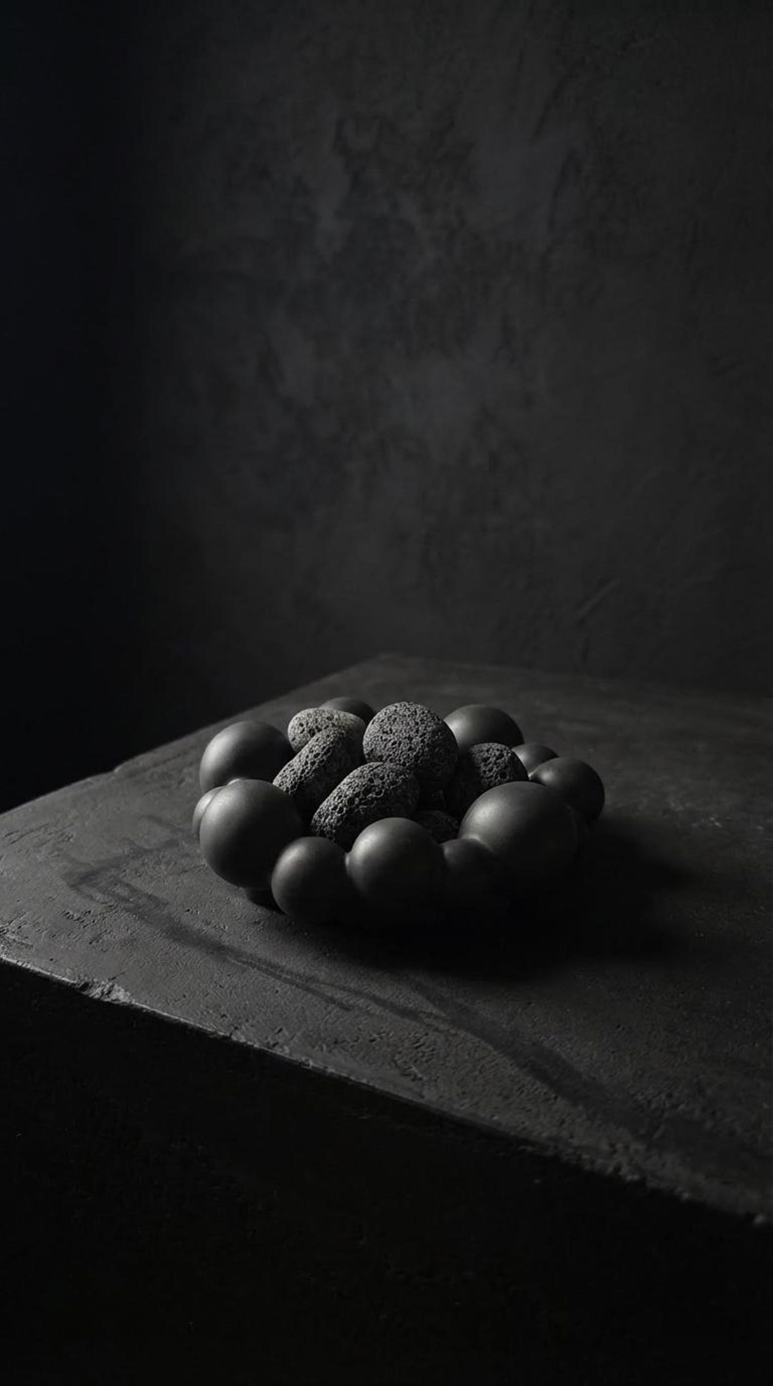 Lava Rock Essential Oil Diffuser - Handmade Jesmonite Bowl, Aroma ...