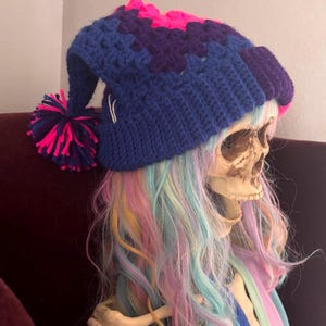 Bi Pride Jester Hat | Handmade Crochet |