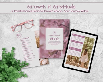 Personal Growth eBook for Self-Improvement - Digital Download - Instant Access - Growth in Gratitude eBook