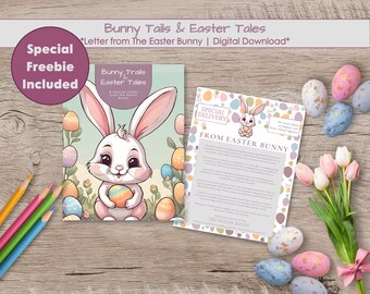 Easter Letter From The Easter Bunny - Digital Download - Instant Access - Bunny Trails & Easter Tales Letter