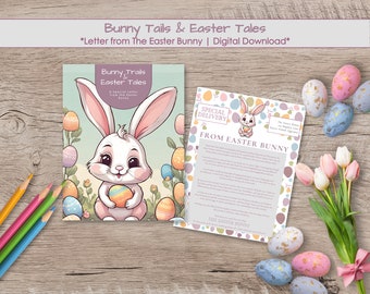 Easter Letter From The Easter Bunny - Digital Download - Instant Access - Bunny Trails & Easter Tales Letter