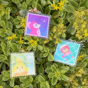 Island Stamp Acrylic Keychains