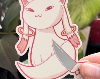 Magical Girl Incubator Knife Sticker