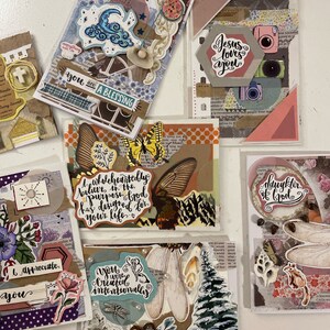 cartes de scrapbooking {avec découpes dessinées à la main}