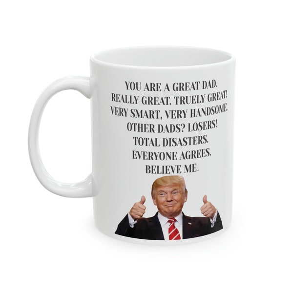 thumbnail image 2 of Shop4Ever 'I'm A Trump Girl Get Over It' Coffee Mug – 11 Oz Ceramic, Red Handle, For Women 2 of 6