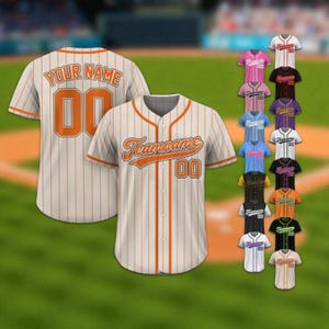 Custom Baseball Jersey Shirt, Personalized Team Name & Number Shirt, Matching Family Outfit, Baseball Couple Jersey and Gifts