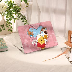 Winne The Pooh Macbook Hülle,Macbook Air Hülle,Macbook Pro 16 15 14 13 Air 13 11 Retina 15 Hülle,PU Leder Kunststoff Hülle