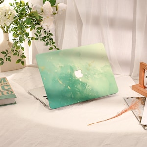 Green Fading Macbook Case,Macbook Air Case,Macbook Pro Case,Macbook Pro 16 15 14 13 Air 13 11 Retina 15 Case,PU Leather Plastic Case