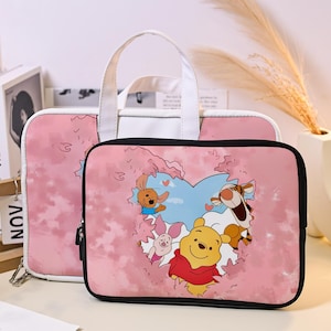 Custodia per laptop Winnie The Pooh, custodia per laptop, custodia in pelle per laptop, custodia per iPad per iPad Air 6 Pro, custodia per Macbook per Air 15 13 11 Pro 16 14