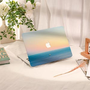 Seaside Sunset Hülle,Macbook Air Hülle,Macbook Pro Hülle,Macbook Pro 16 15 14 13 Air 13 11 Retina 15 Hülle,PU Leder Kunststoff Hülle