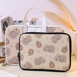 Cartoon Rabbits Laptop Sleeve,Laptop Case,Leather Laptop Sleeve,iPad Sleeve For iPad Air 6 Pro,Macbook Case For  Air 15 13 11 Pro 16 14