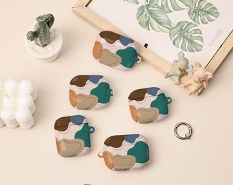 Color Spots AirPods 4th Case,AirPods Pro 2 Case Cover With Keychain,Personalised Apple Airpods Pro Pro2 1st 2nd 3rd 4th Generation Case