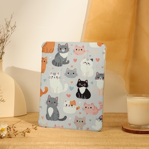 Cartoon Cat iPad Case,iPad Air Case For 13"/11"iPad Pro 2024,13"iPad Air 6 Case,iPad mini 6 Case,10.9"iPad 10 Case,13/11 in. iPad Case