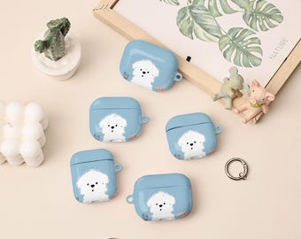Cute Dogs AirPods 4th Case,AirPods Pro 2 Case Cover With Keychain,Personalised Apple Airpods Pro Pro2 1st 2nd 3rd 4th Generation Case