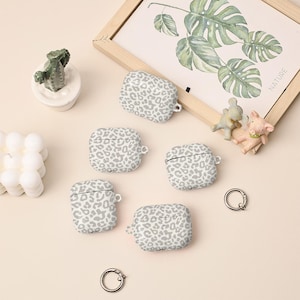 Leopardmönstrat AirPods 4:e skal, AirPods Pro 2-skal med nyckelring, personligt Apple Airpods Pro Pro2 1:a, 2:a, 3:e, 4:e generationens skal