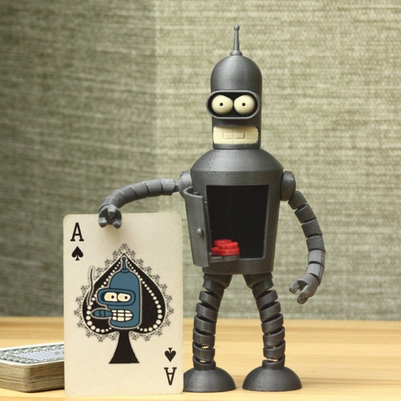 Futurama Bender 3D STL File Detailed Printable Model DIY Home 3D ...