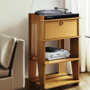 DIY platenspeler- en versterkerstandaard - CNC-klare bestanden zonder schroeven