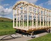 Shepherds Hut Cabin Frame Kit 8x20 Ft | CNC Router Vector Plans for DIY Build