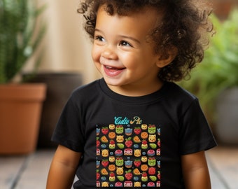 Baby Tshirt, Cutie Pie InfantT-shirt, Toddler Clothes, Cutey Kids Play Clothes,