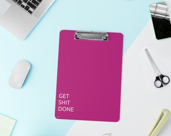 Clipboard pink - get shit done